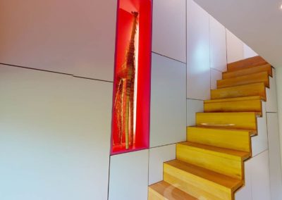 dressing escalier fengshui architecte Hélène Nicodème architecte déco maison passive